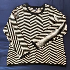 Beautiful cashmere chevron striped sweater